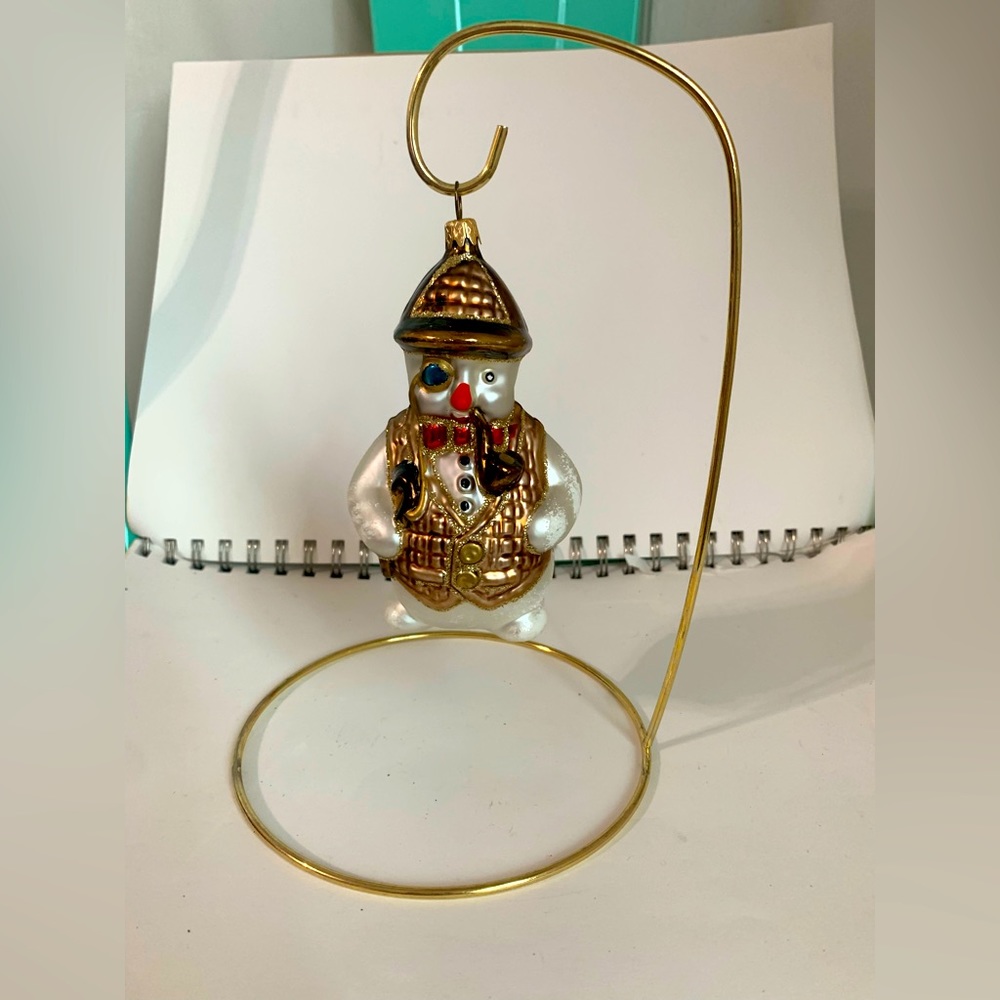 Sherlock Holmes Englishman Blown Glass Christmas Ornament